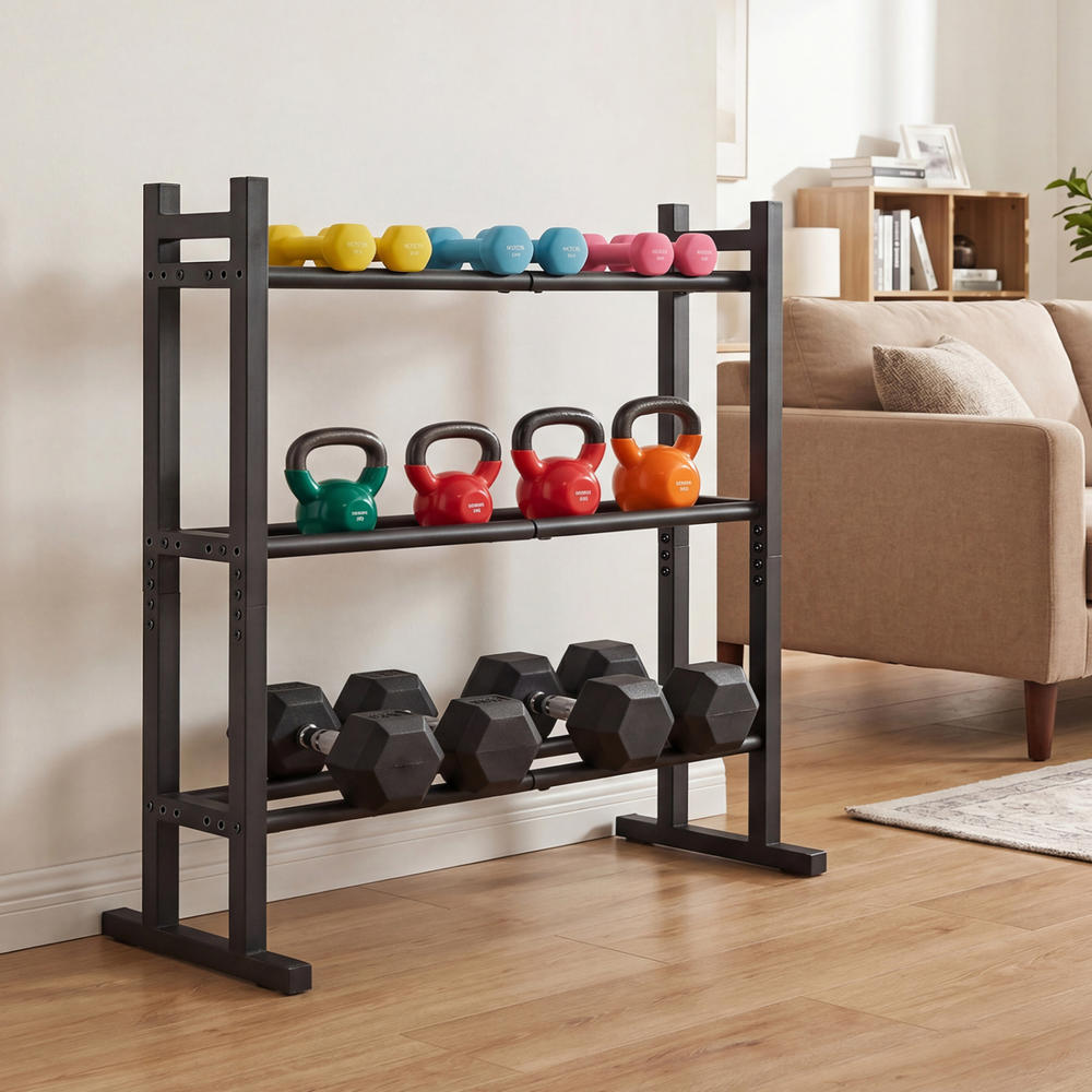 Zware 3-laags dumbbellrek, poe - Home Gym Training recensie en prijs