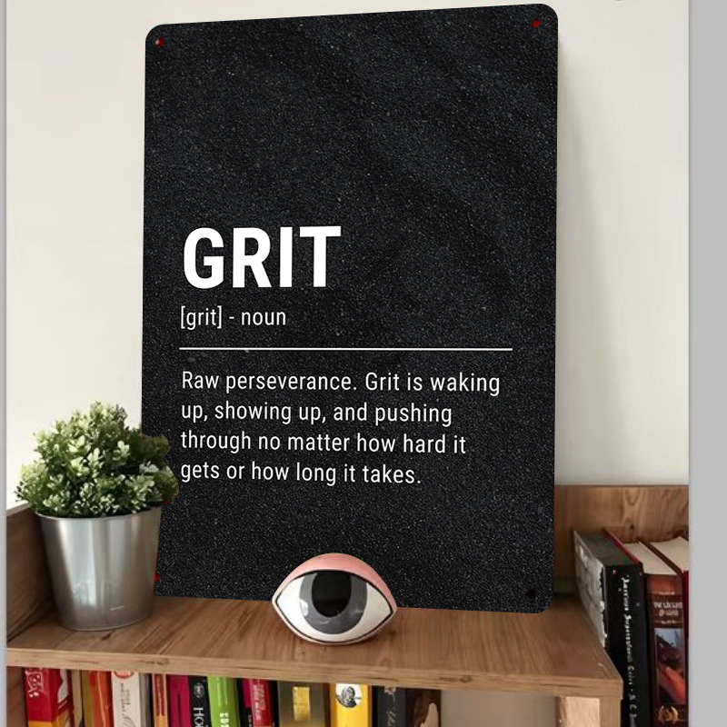 Grit Definition Metal Wall Art - Home Gym Quotes recensie en prijs