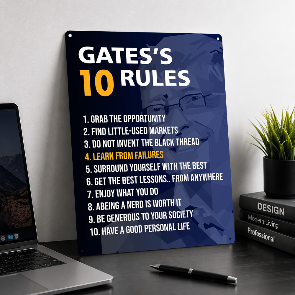 Bill Gates regels op de voorka - Home Gym Quotes recensie en prijs