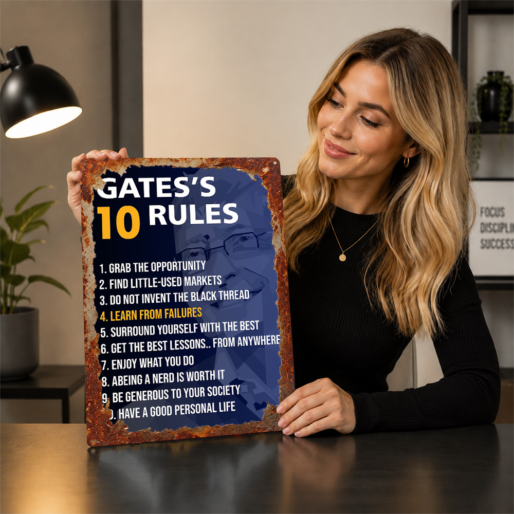 Bill Gates regels op de voorka - Home Gym Quotes recensie en prijs