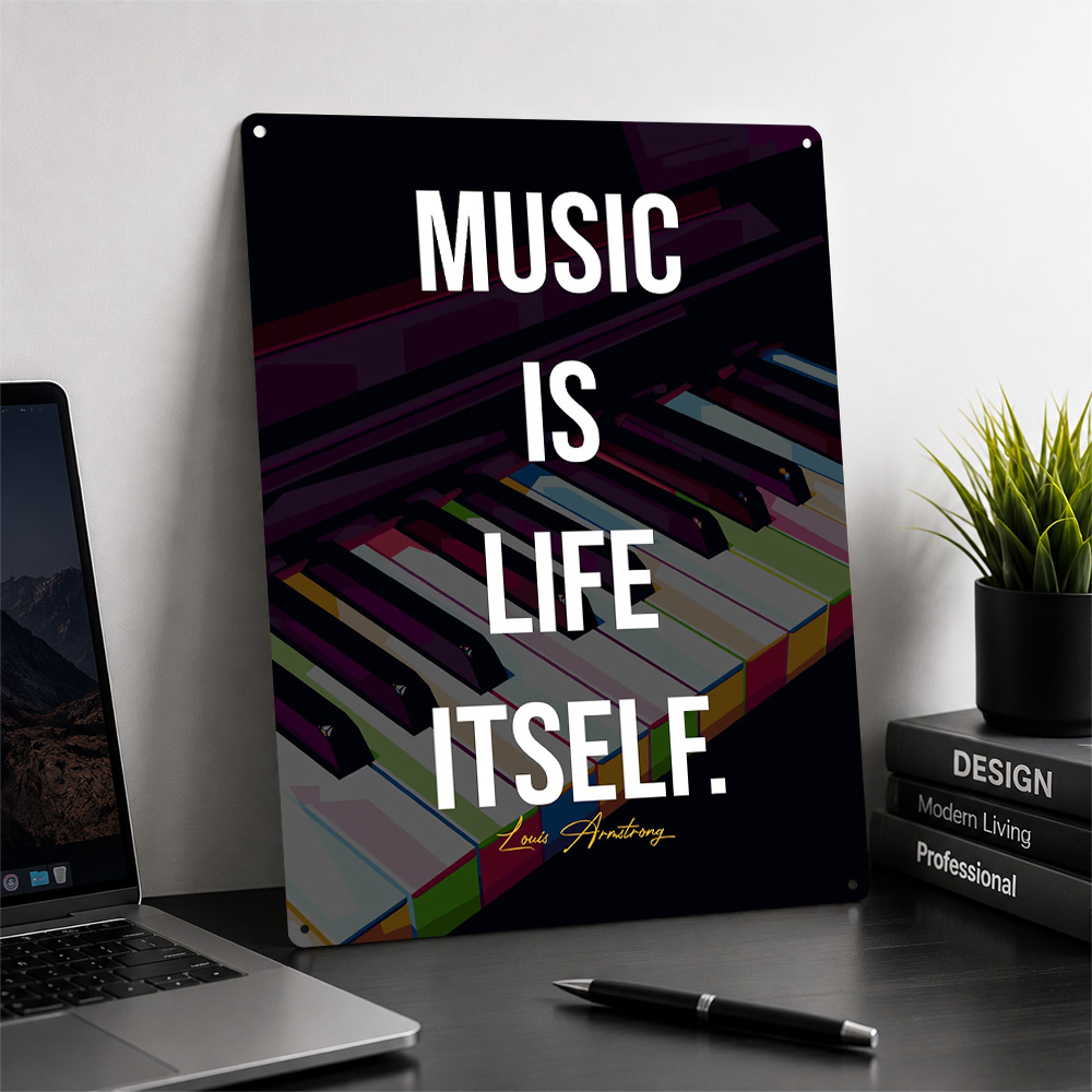 Piano Quotes Metal Poster Quot - Home Gym Quotes recensie en prijs