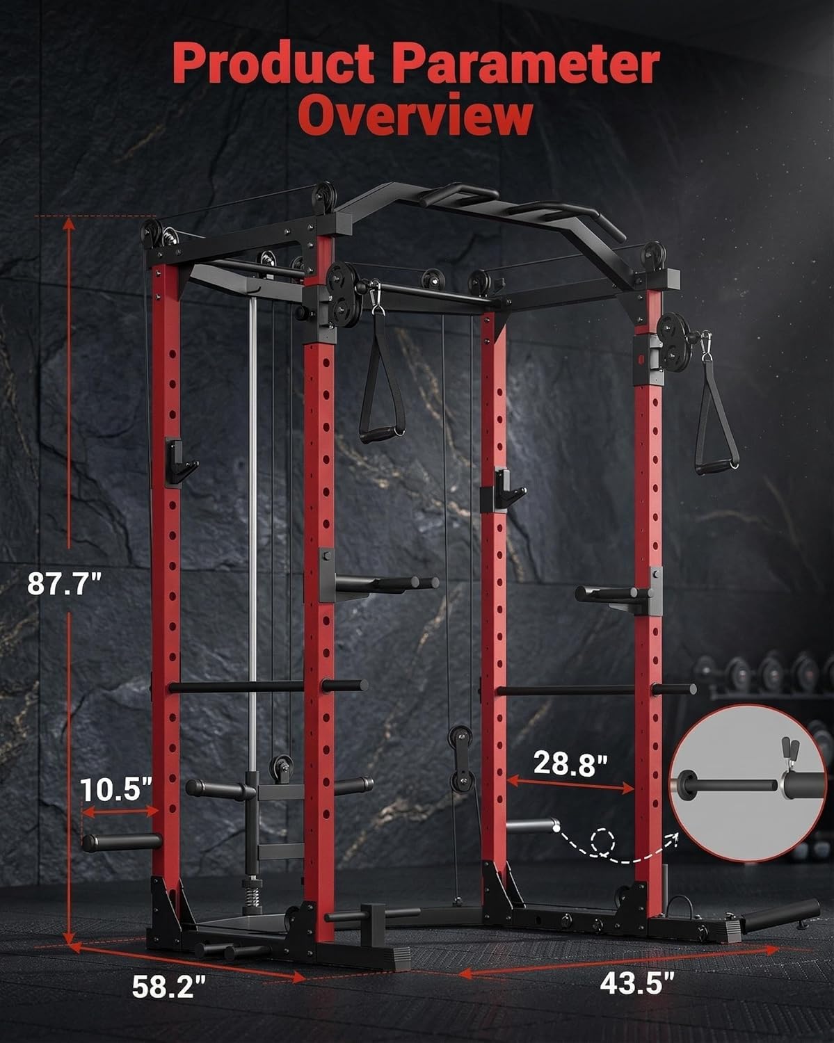 Power Cage, multifunctionele p - Home Gym Rack With Cables recensie en prijs