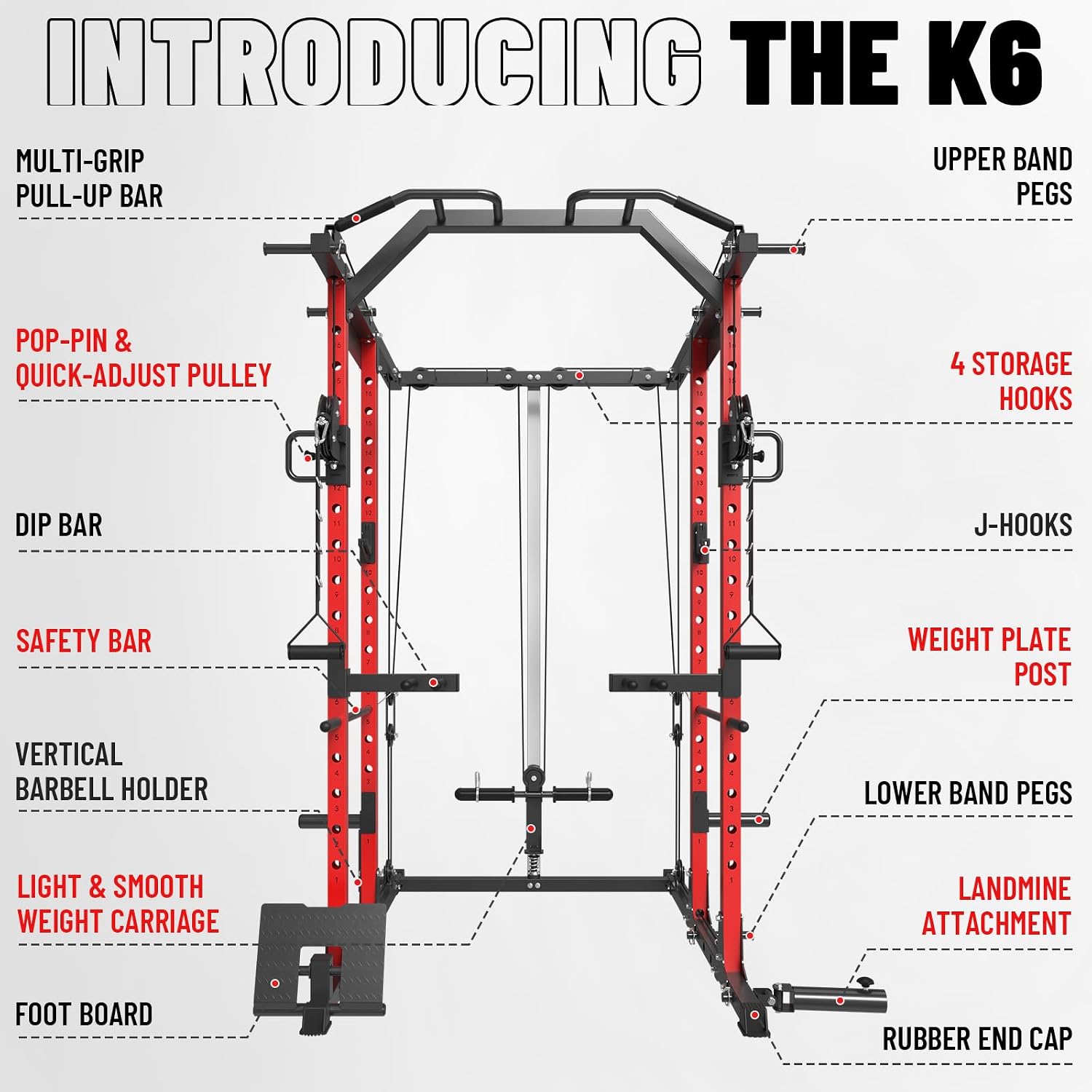 Power Cage met kabelcross-over - Home Gym Rack With Cables recensie en prijs