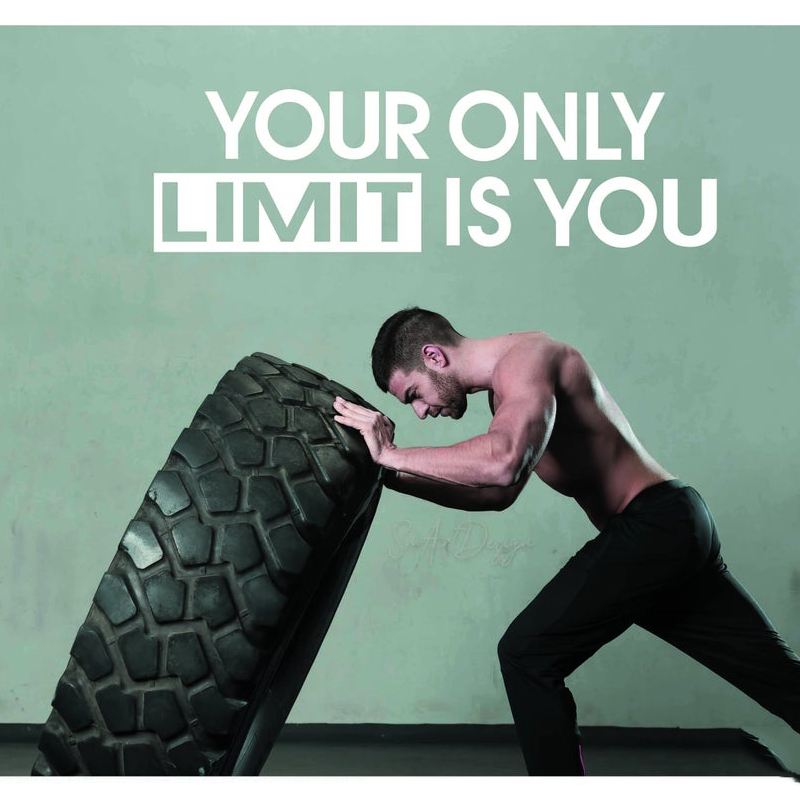 Uw Alleen Limiet Is U-Muurtatt - Home Gym Quotes recensie en prijs