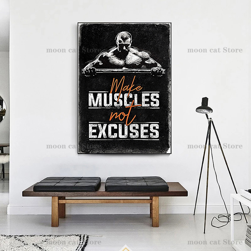 Fitness Sport Poster Bodybuild - Home Gym Quotes recensie en prijs