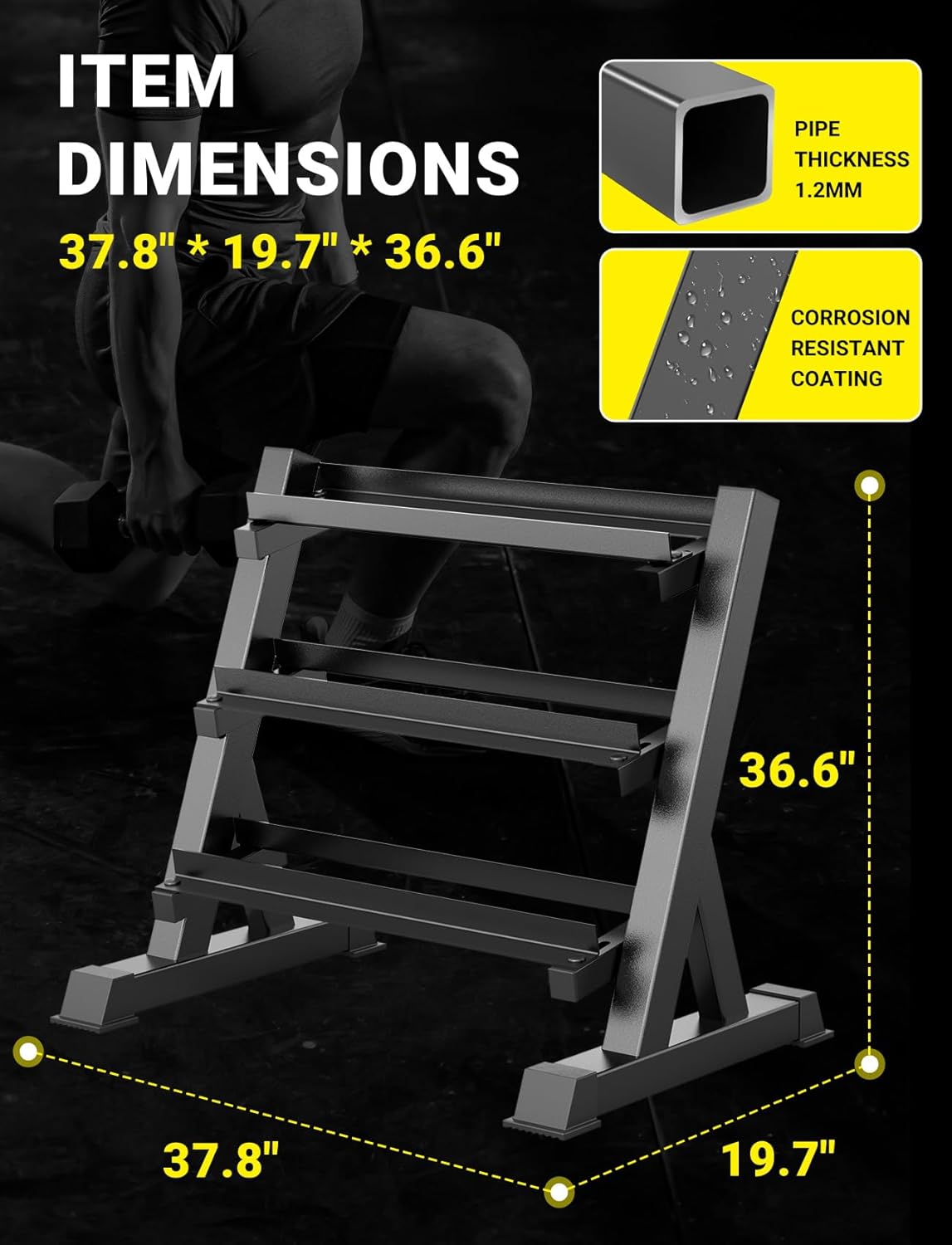 Homegym Dumbbell Rack, 3 & 5 l - Home Gym Training recensie en prijs